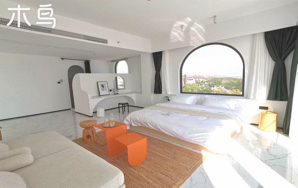 厦门nomi半岛民宿集美学村/杏林湾/园博苑海景露台大床房b